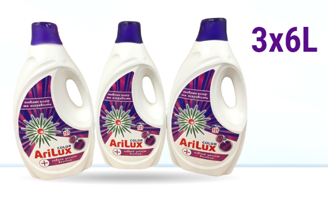 AriLux folyékony mosószer 3x6L