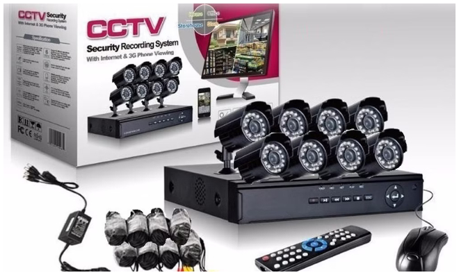 CCTV 8 kamerás megfigyelőrendszer